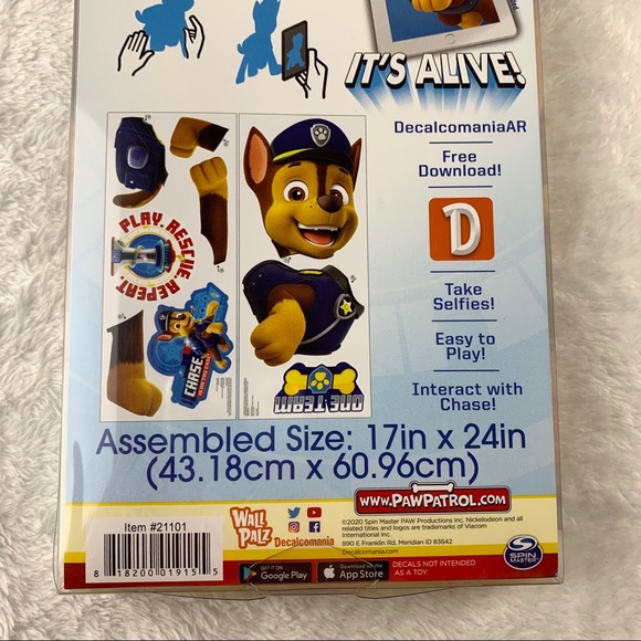 Nickelodeon Other Nickelodeon Paw Patrol Chase Wall Decal Poshmark